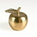 Vintage Brass Apple Bell