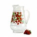 Vintage Glass Strawberry Pitcher