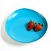 Vintage Silver and Turquoise Enamel Footed Dish