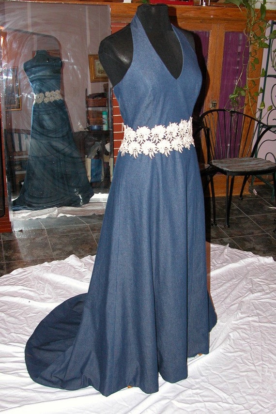  Denim  Evening Dress  Denim  Gown