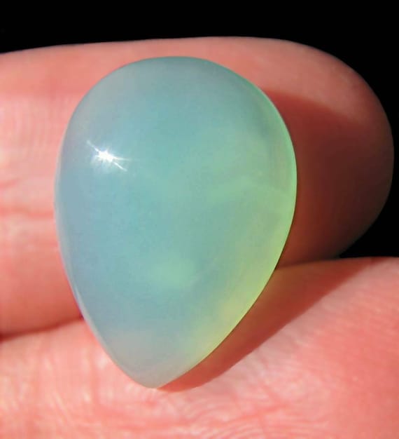 Lovely Designer Peruvian Blue Opal Cabochon-RESERVED for