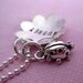 Little Miss Ladybug - Personalized Hand Stamped Sterling Silver Necklace