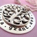MY FAMILY TREE - Hand Stamped Sterling Silver Pendant Necklace