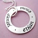 Hand Stamped Mommy Jewelry - Personalized Sterling Silver Necklace - Forever & Eternity