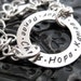 Family All Around Bracelet - Hand Stamped Sterling Silver Personalized Washer Bracelet
