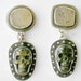 Skull dangles w/ white druzy