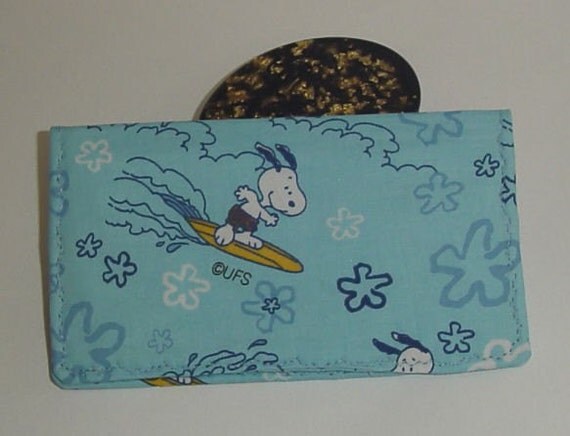 snoopy checkbook cover