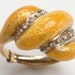 Vintage TIFFANY 18kt ring: diamonds, guilloche enamel