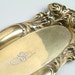Free US Shipping - SHIEBLER Sterling Silver Pin Tray: Strong Art Nouveau design, Sterling Silver with Gold Vermeil - no monogram