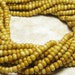 6/0 Opaque Sandstone Picasso Czech Glass Seed Bead Strand