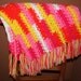 Vintage Hand Crocheted Afghan