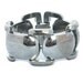 Machine Age Bracelet Art Deco Silver Metal Architectural Link Bracelet 1940s