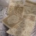 Vintage Inspired French Fabric Quilt Squares with Seven Different Patterns