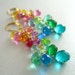 Colorful Quartz , Citrine and Topaz Gold Filled Cluster Earrings - Over The Rainbow