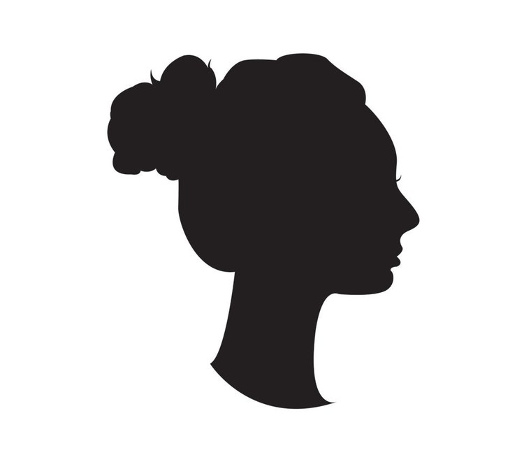 custom bust silhouette personalized family portrait by letterhappy