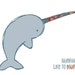 narwhals like to boogie . 8x10 art print