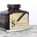 vintage ink bottle . back to school parker superchrome blue-black permanent ink