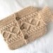 Peaches and cream hot water bottle sweater / cover - 90 per cent Wool - 10 per cent Silk- gift - READY TO SHIP
