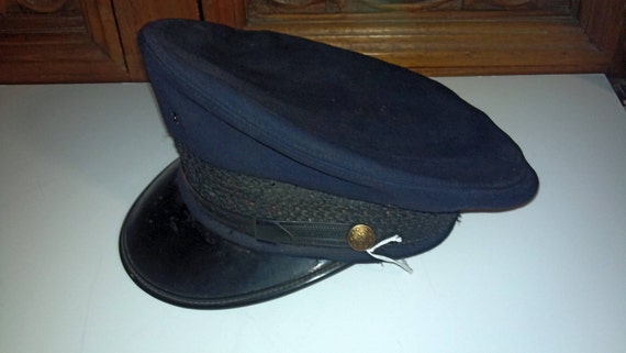 Vintage 1950 police uniform hat