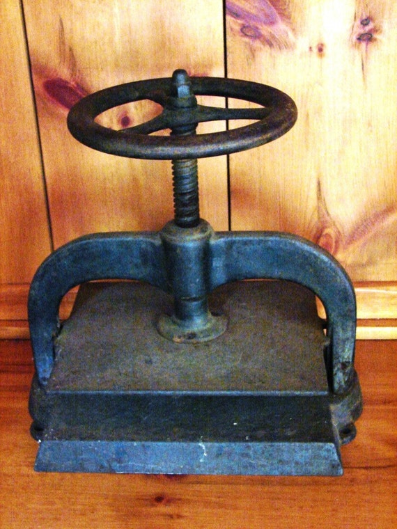 Antique Book Binding Press by DaffysLanding on Etsy