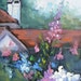 Garden Oil Landscape, Art Sale, Floral Painting, 7x5" "Gardens of Hyde Park, Sale