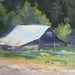 Reserved for Dianne, BarnPainting, Painting on Sale 6x8" Painting, "If Walls Could Talk"
