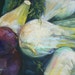 Original Oil Still Life Vegetable Daily Painting, 6x8", OOAK, "Beet and Fennel Salad" SALE