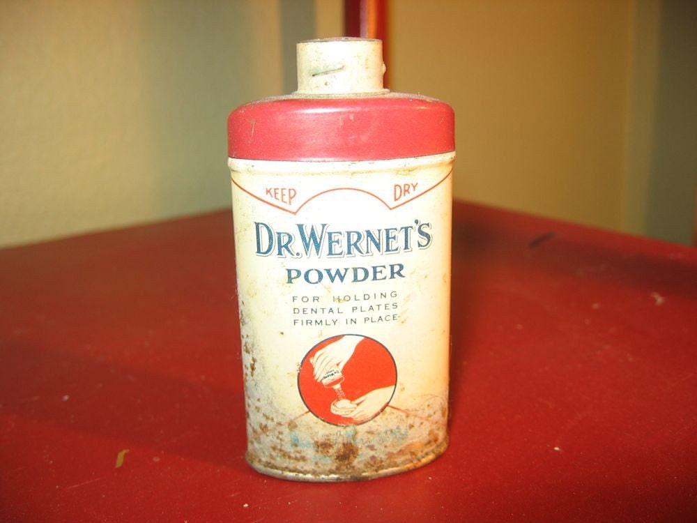Vintage Dr. Denture Powder For Holding Dental Plates