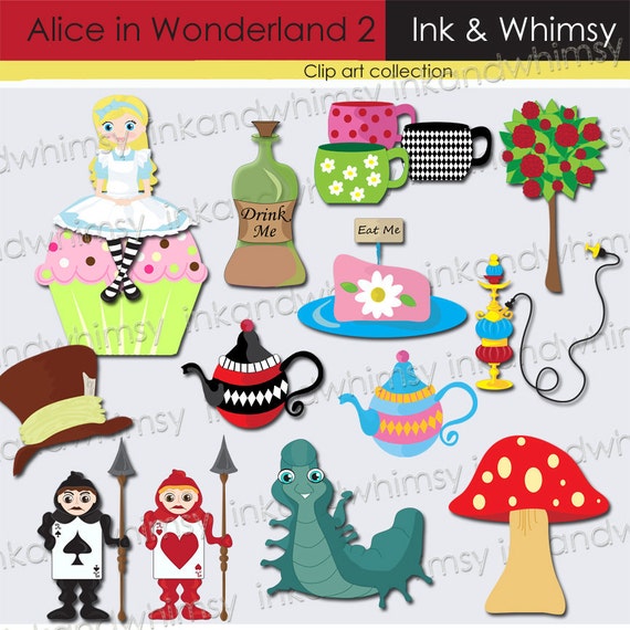 alice in wonderland cards clipart - photo #35