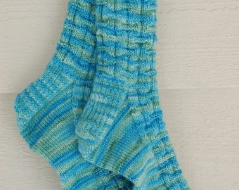 Studio June Yarn Super Cash Sock - Cashmere, Superwash Merino, Nylon Color: Beach Glass