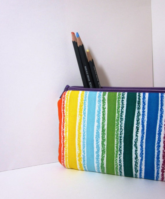 Rainbow Multicolored Pencil Case