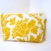 Medium Cosmetic Pouch Spring Yellow Flower