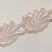 Vintage Trim Organza Trim Light Pink Trim with Embroidery -- Last Piece