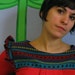 SALE ruffled ethnic print top