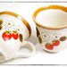 Vintage Pair of Mikasa Strawberry Festival Mugs