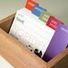 Flower Recipe Cards with Oak Box, 5 Flower Designs
