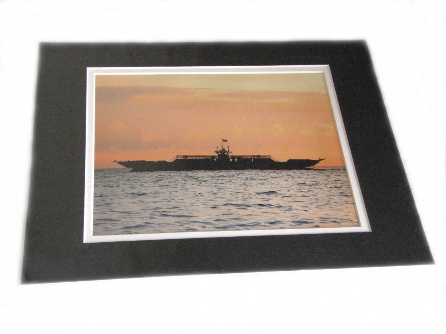 Double Mat to Fit an 8x10 Photo Ready to Frame at 11x14