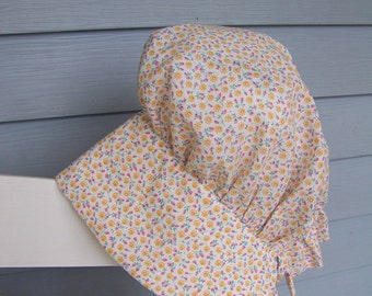 Prairie Bonnet pdf pattern and tutorial sizes 7 to 11 years Young Girls Instant e-file download