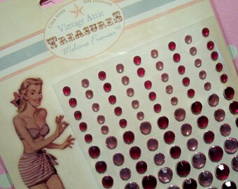 Melissa Frances Pink Rhinestones Embellishments