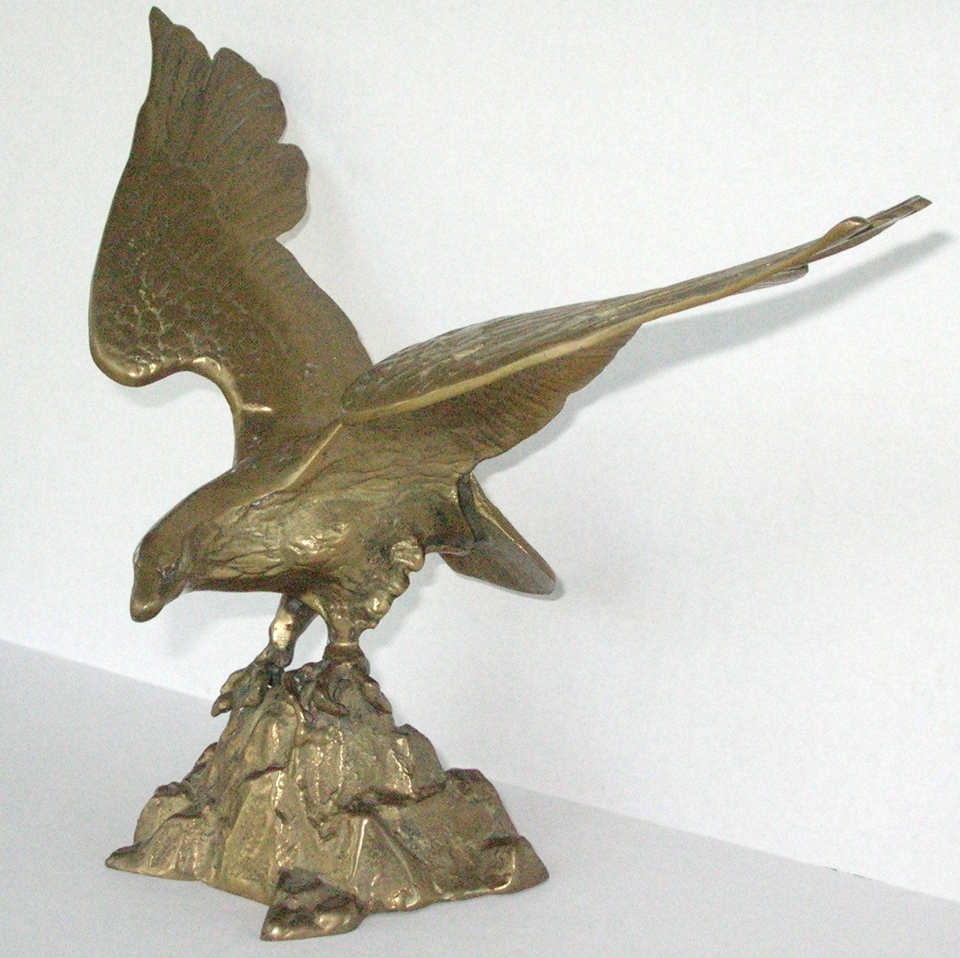 LARGE Vintage Brass Eagle Sculpture by MFvintage on Etsy