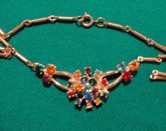 Vintage rhinestone coro necklace
