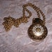 Vintage Avon Watch Perfume Pendant on Goldtone chain SALE Reduced Price