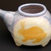 nasal irrigation pot- orange rabbit and slate spots