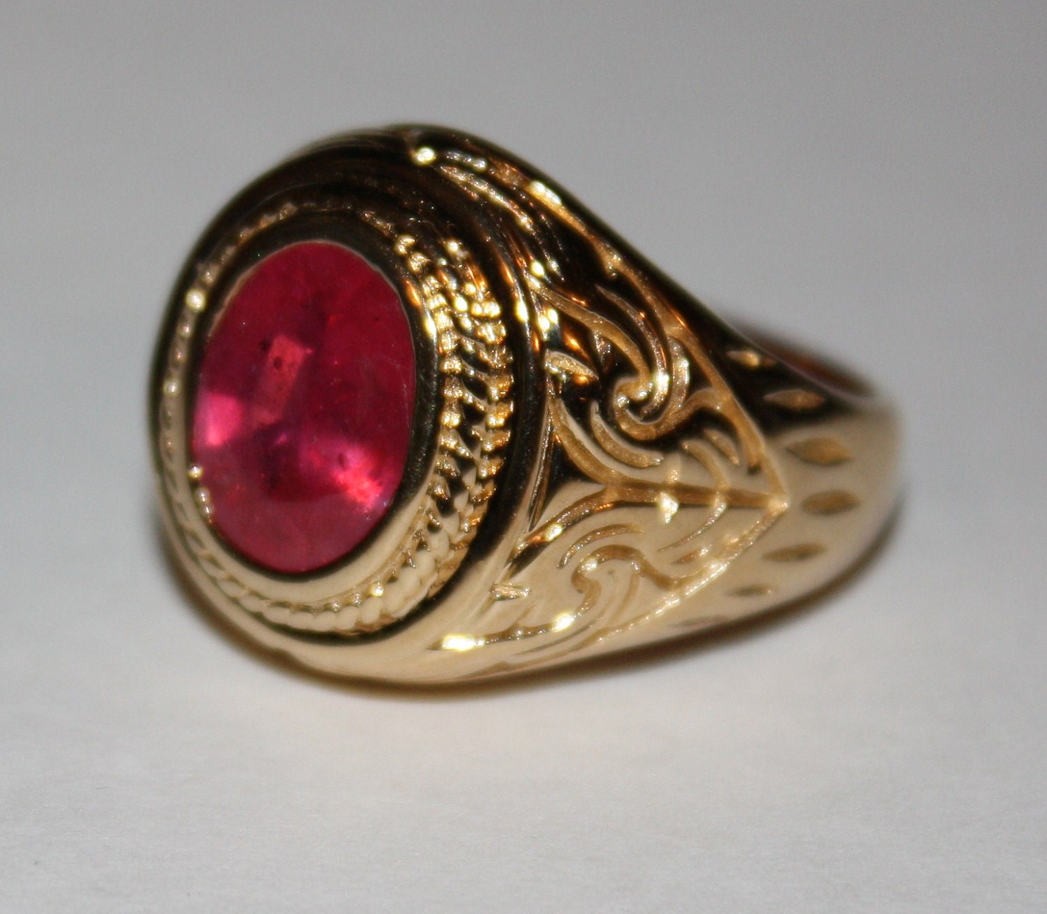 Images of Mens Natural Ruby Ring