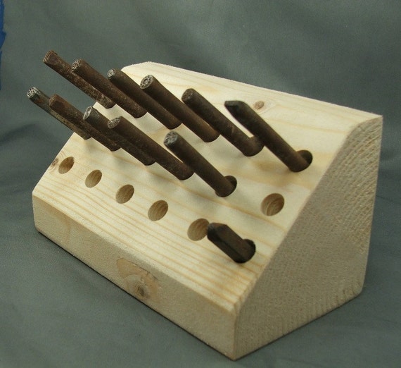 Metal Stamp Holder by GlassLeafDesign on Etsy