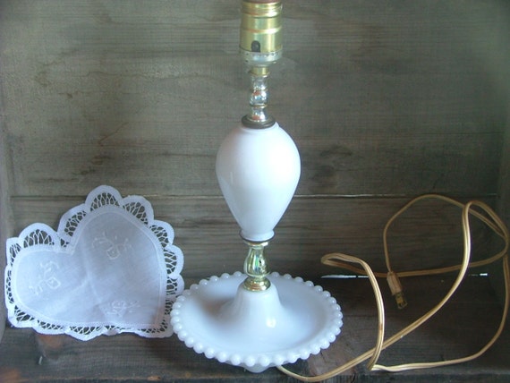 White  Milk Antique antique vintagemarbles by on Lamp Glass white glass milk Bedside Etsy lamp