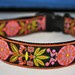 Custom Dog Collar/ Marigold / Flower Dog Collar/ Orange/ Pink