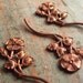 Amazing Diecut Copper Flower on Stem for Jewelry or Craft