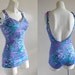 Flirty Lilac Roxanne Swimsuit - Pin-Up Style with Modesty Panel