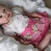 Reborn Romie Strydoms Lila, adorable life-sized baby girl glass eyes gymboree layette